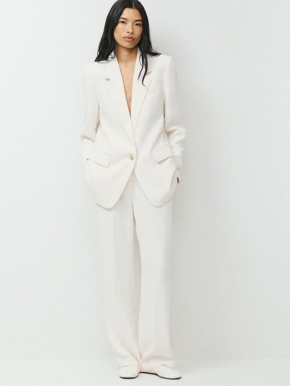 Aritzia Wilfred Cream Generation Blazer